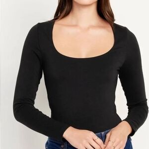 Classic Black Long Sleeve Top